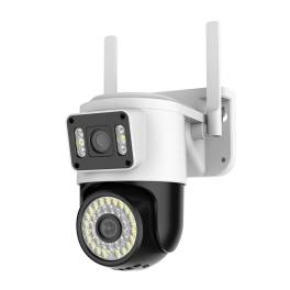 Camera de supraveghere ip cu 2 ecrane, 5 mpx si rotire 360 grade