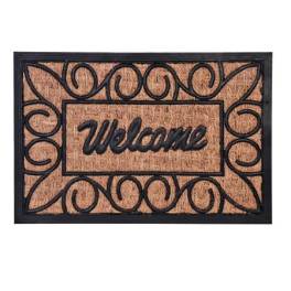 Covoras intrare de exterior, fibra de cocos, welcome