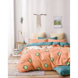Cuvertura de pat bumbac finet, 2 persoane, 3 piese,model 17001-2-3