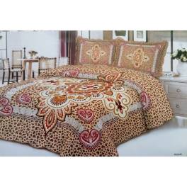 Cuvertura de pat bumbac satinat, 2 persoane, 3 piese, model 045