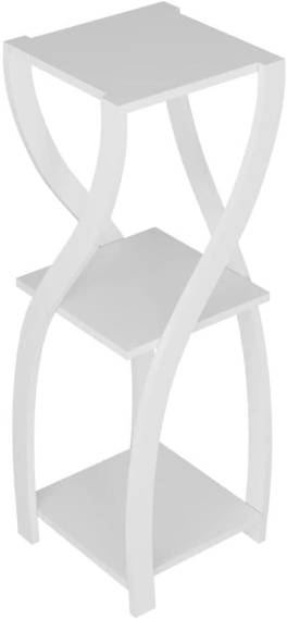 Etajera cu 3 polite 85 x 30 cm, alb