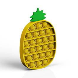 Jucarie antistres din silicon, pop it now, forma ananas