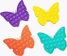 Jucarie antistres din silicon, pop it now, forma fluture