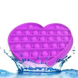 Jucarie antistres din silicon, pop it now, forma inima 