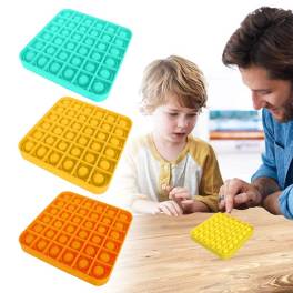 Jucarie antistres din silicon, pop it now, forma patrata