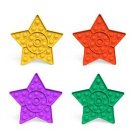 Jucarie antistres din silicon, pop it now, forma stea