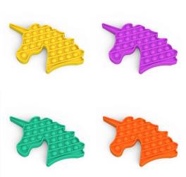 Jucarie antistres din silicon, pop it now, forma unicorn