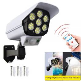 Lampa solara tip camera 77 led smd senzor de miscare si telecomanda