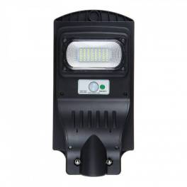 Lampa stradala cu panou solar 30w senzor lumina, negru