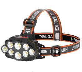Lanterna de cap premium cu 8 led-uri rezistenta la apa