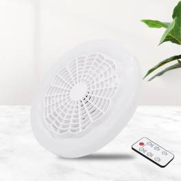 Lustra 2 in 1 cu ventilator si led alb