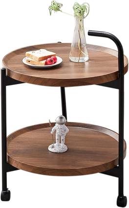 Masuta de cafea cu 2 polite , maro