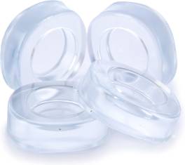 Picioruse transparente din silicon antivibratie pentru masina de spalat , set 4 buc