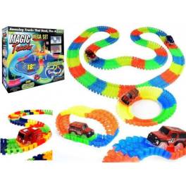 Pista flexibila cu masinuta - 360 piese
