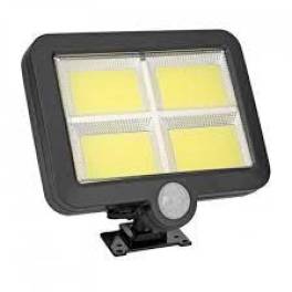 Proiector 10w 128led cu senzor de miscare si panou solar individual 4 casete