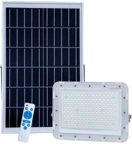 Proiector iluminat cu panou solar si telecomanda , 100 w