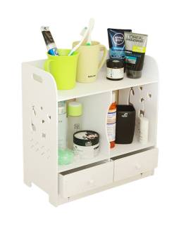 Raft organizator pentru cosmetice din pvc 35x18 cm