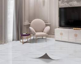 Set 10 placi autoadezive pentru pardoseala sau perete tip marmura alba  60x60 cm