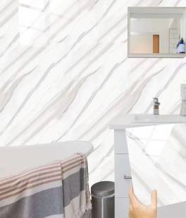 Set 10 x panouri decorative  60x60 cm autocolante tip marmura alba+maro