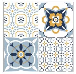 Set 12 placi autoadezive 30x30 cm rezistente la apa ,pentru gresie si faianta , model dp0201