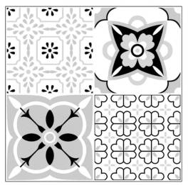 Set 12 placi autoadezive 30x30 cm rezistente la apa ,pentru gresie si faianta , model dp0202