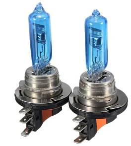 Set 2 becuri auto h15 12v 15/55w super white halogen
