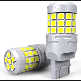Set 2 becuri auto led t20 42 smd 120w 6000k 10000lm