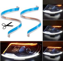 Set 2 benzi led strip drl cu functie de semnal secvential