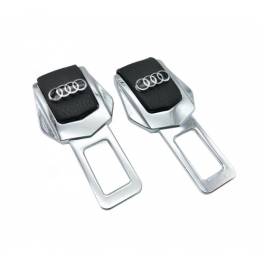 Set 2 bucati anulator / blocator sunet centura piele chrome audi