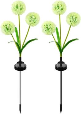 Set 2  lampi solare decorative cu flori de păpădie 