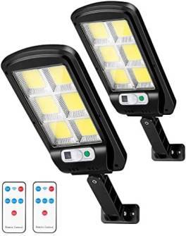 Set 2  lampi stradale 30 w cu incarcare solara,senzor de miscare si telecomanda 