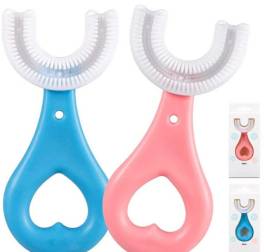 Set 2 x periuta de dinti, silicon, pentru bebelusi