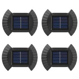 Set 4 lampi solare de perete decorative, ip65, rezistenta la apa, lumina calda
