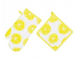 Set bucatarie 2 piese manusa de bucatarie + suport oala 