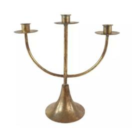 Sfesnic cu 3 brate, model bronz 30x13x30 cm