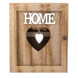 Suport pentru chei, din lemn, love home, 21x6x26 cm