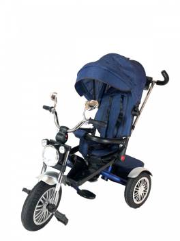 Tricicleta cu pozitii somn, scaun reversibil, culoare albastru