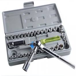 Trusa chei tubulare cu 40 de piese