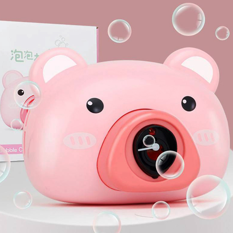 Aparat foto de jucarie, pentru facut baloane de sapun