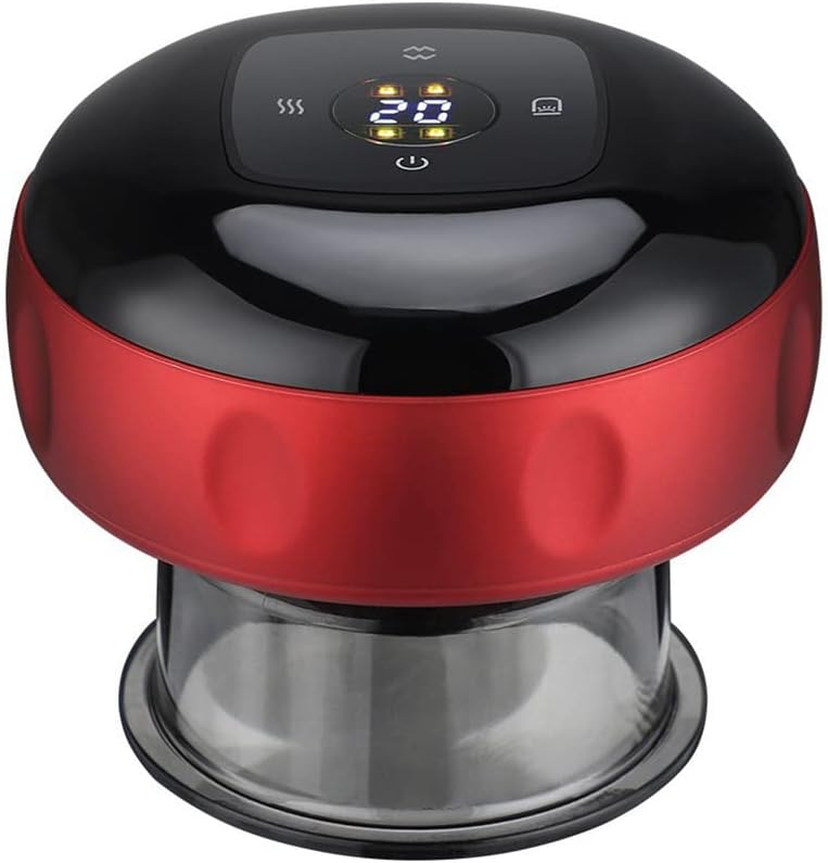 Aparat vacuum electric cu ventuze pentru masaj și terapie, &Icirc;ncălzire integrată, 2 niveluri de presiune