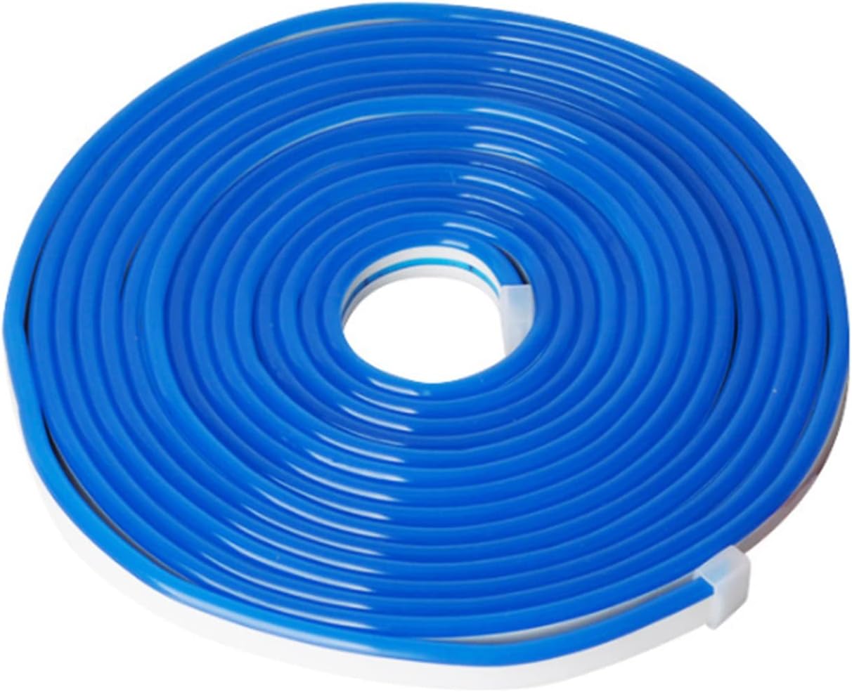 Banda led neon albastra 12v, 5m cu sursa de alimentare inclusa