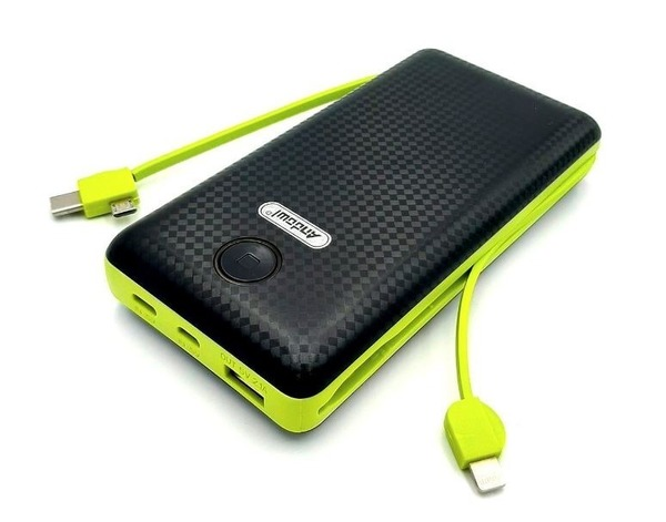 Baterie externa cu cabluri si mufe incorporate 20000 andowl qt70