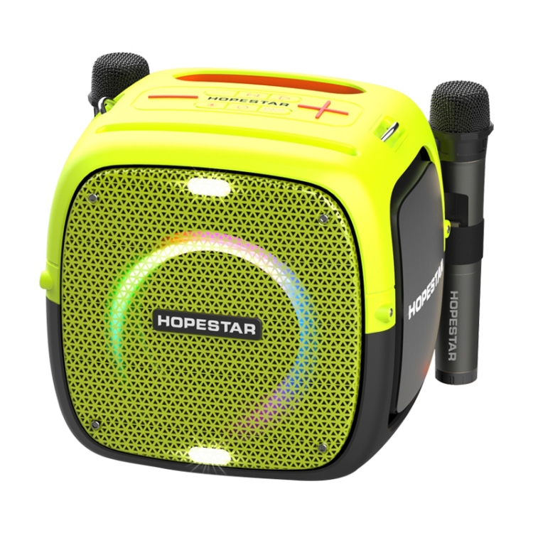 Boxa portabila hopestar party one, 80w bluetooth 5.0, waterproof, tws, doua microfoane, led-uri smart multicolore