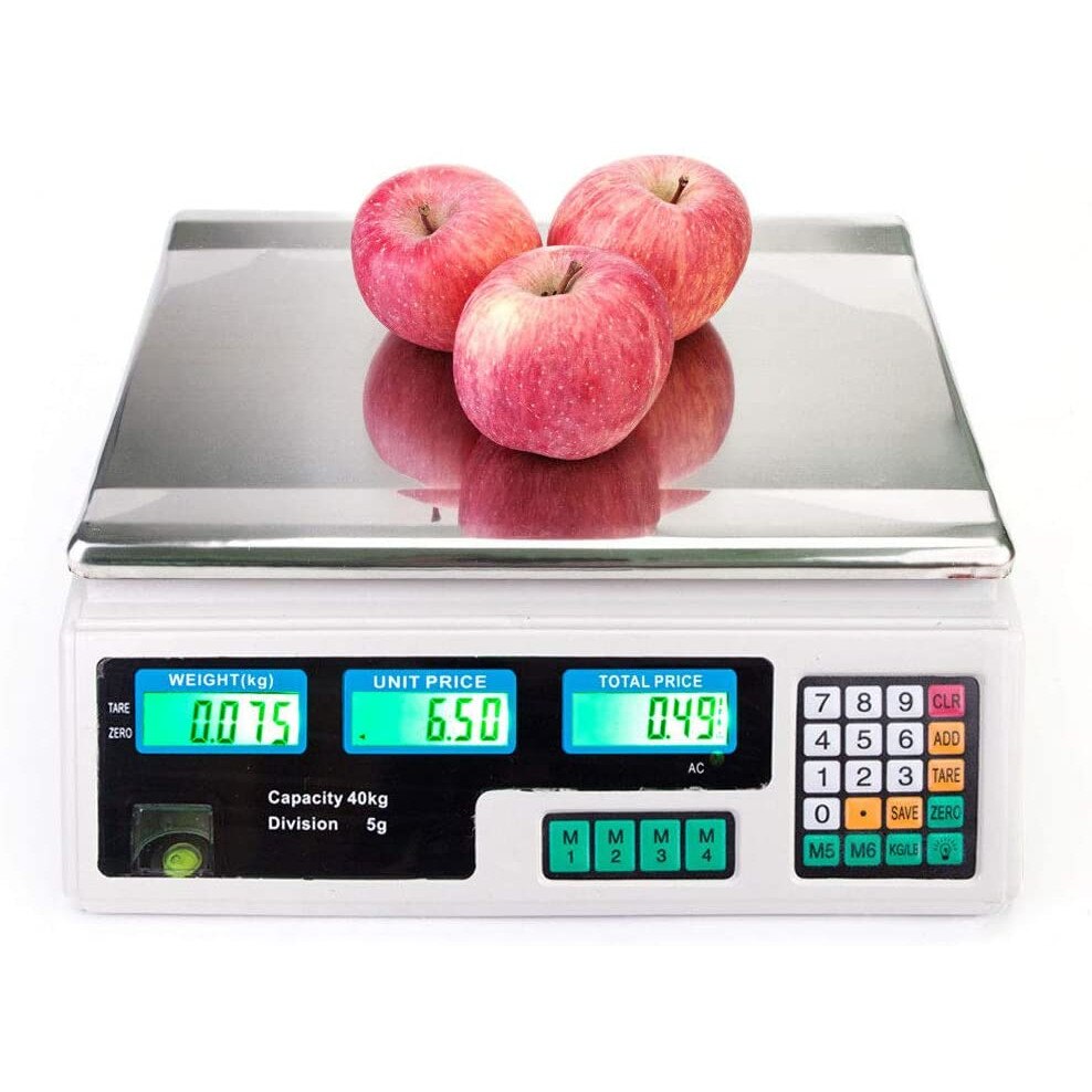 Cantar electronic cu afisaj dublu si acumulator, capacitate 40 kg