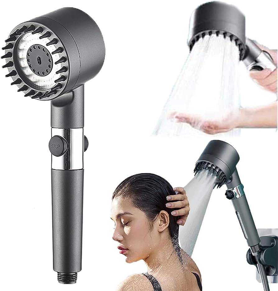 Cap de dus cu presiune 4in1 