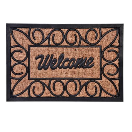 Covoras intrare de exterior, fibra de cocos, welcome