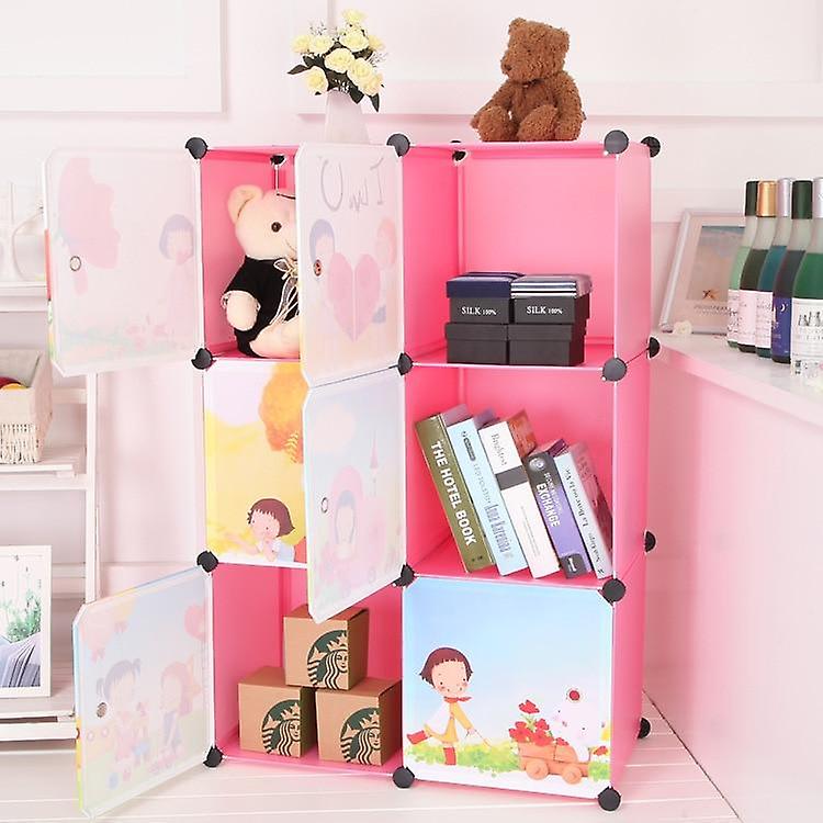 Dulap organizator pentru haine si jucarii, portabil 74x147x37 cu desene