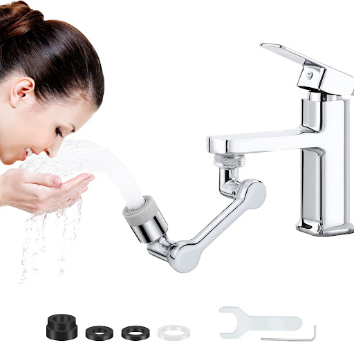 Extensie robinet rotativa 1080&deg;, moduri multiple de curgere a apei