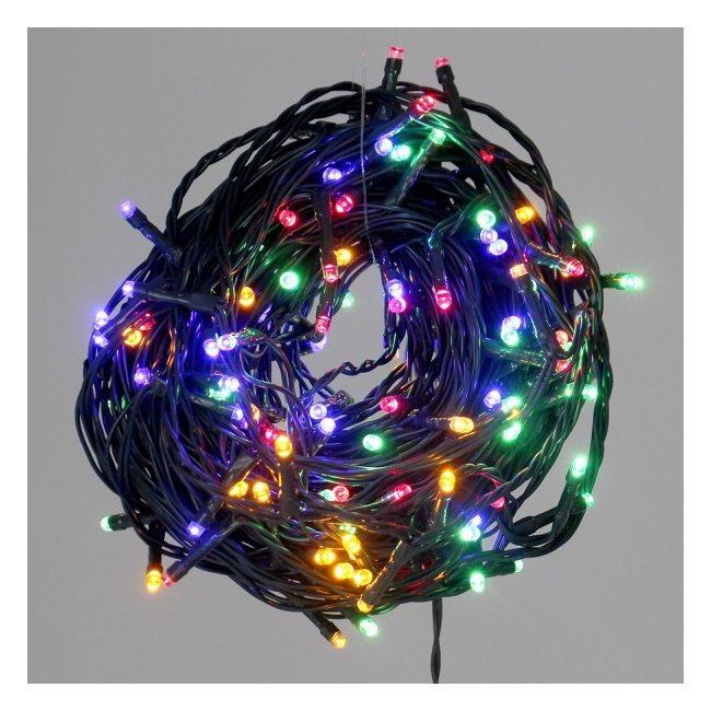 Instalatie brad 200 led-uri de exterior,fir gros diverse culori