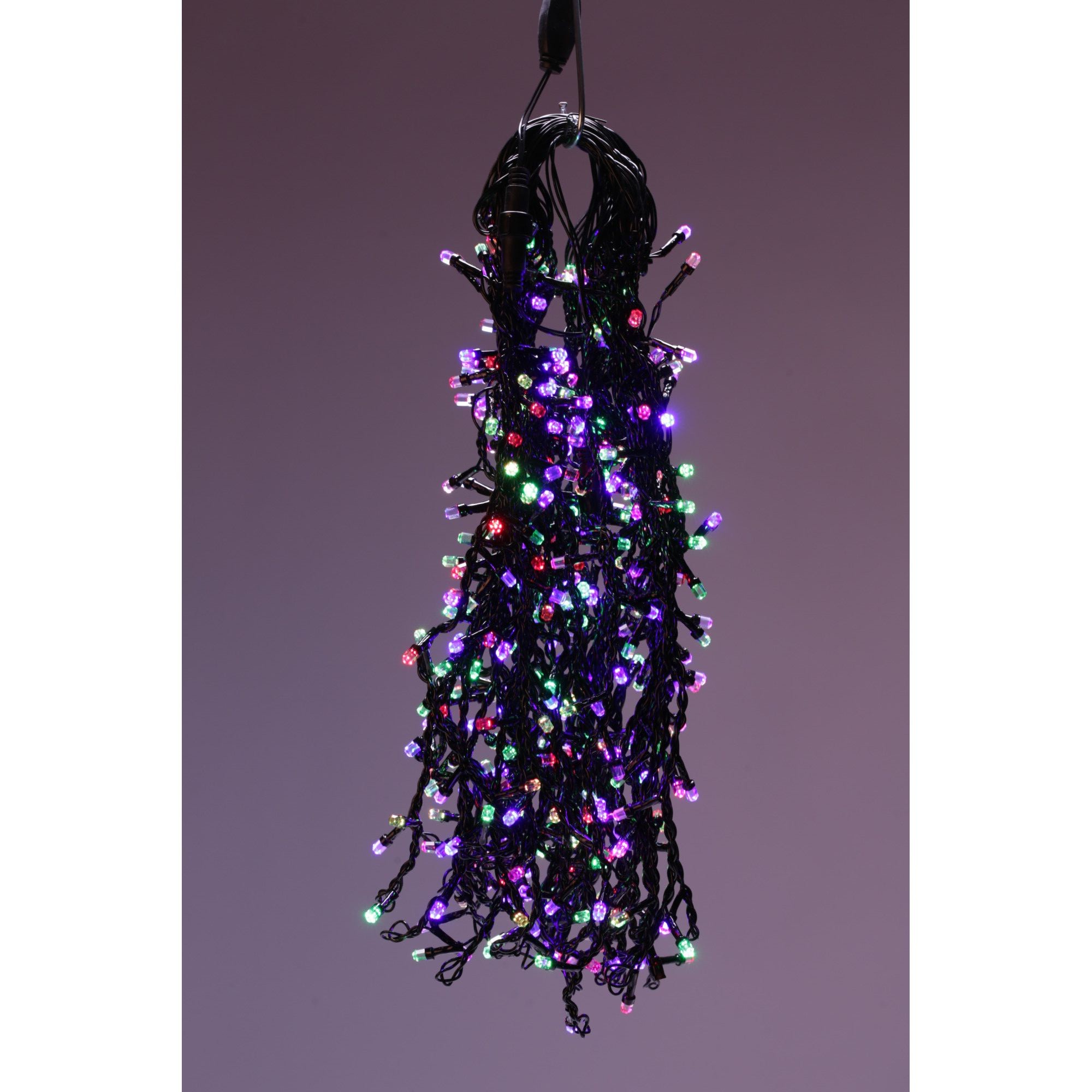 Instalatie de craciun 5 m x 0,6 m perdea cu fir gros negru